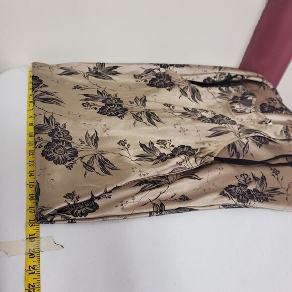 Vintage DBY Womens‎ Floral Fairy Grunge Maxi Dress Size 3 Gold Romantic Bias - Picture 8 of 11